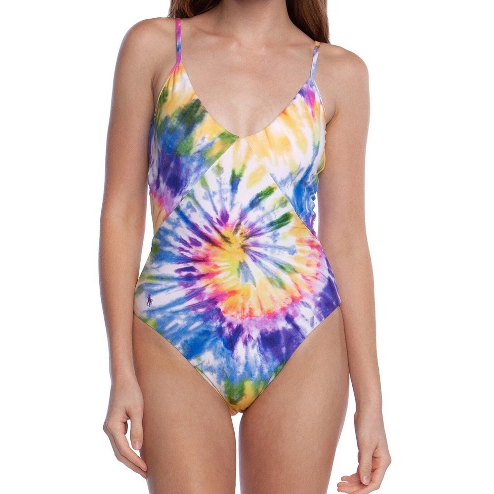 Polo by Ralph Lauren Tie-Dye One Piece Swimsuit